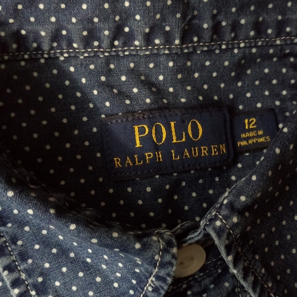Ralph Lauren Boy Size 12 Button Down Shirt - Picture 3 of 3